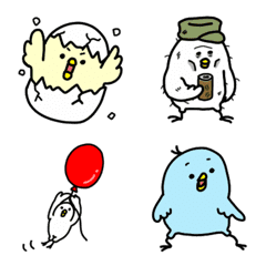 Cute Emoji of a wide variety of birds