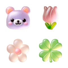 Cute gummy candy emoji 02