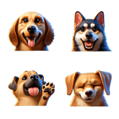 Cute CG Dog Emojis
