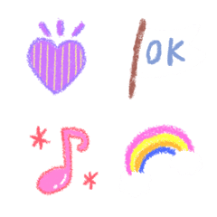 colorful crayon emoji 5