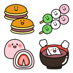 The funny face animation [ JPN sweets ]