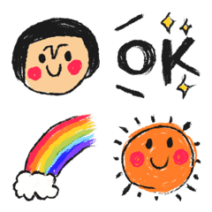 The Children's Crayon Drawing Emoji
