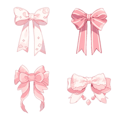Cute pink ribbon