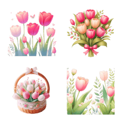 tulip flower art Emoji
