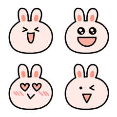 pink love rabbit Emoji