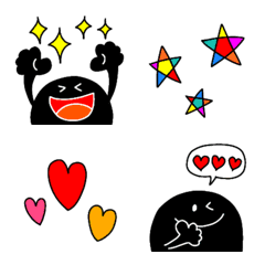 Black creatures and Emoji