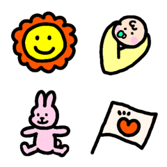 colorful and yurukawa emoji