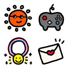 colorful and yurukawa emoji part two