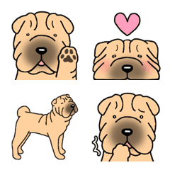 Dog Emoji Shar Pei