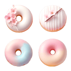 Cherry blossom doughnut Emoji