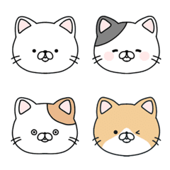 Lots of cute cat emoji for everyday use.