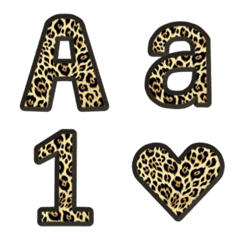 Leopard Print Alphabet