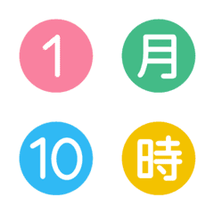 Various numbers of emoji 29