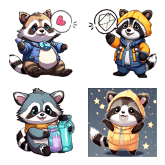 Baby Raccoon Life (Emoji)