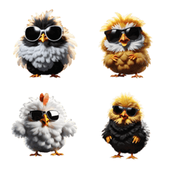 Chubby chick gang emoji