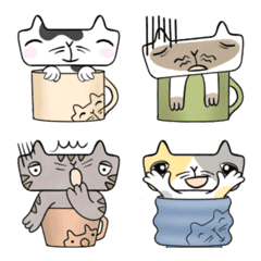 Cat in a cup emoji