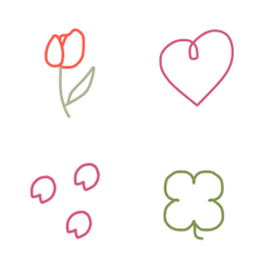 simple Emojis for spring