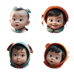 Babies, various emotions