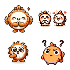Cute emoji of Sakana-chan