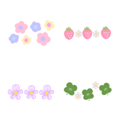 spring flowers line