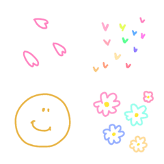 cute, spring, flowers, heart, colorful