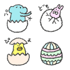 moving eggs for easter and daily life,