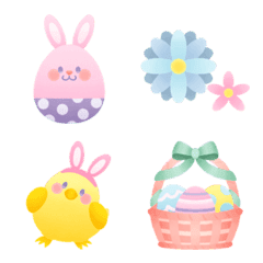 Easter cute! borderless emoji
