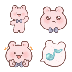 Pink KUMAchan Emoji