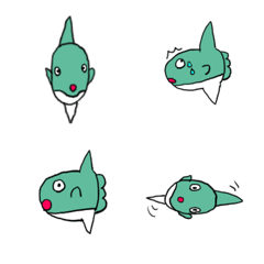 Cute ocean sunfish Emoji