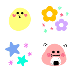 Loose, cute and simple emojis 2