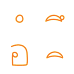 泰文字母表情貼 2（橘色版）