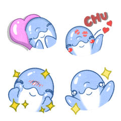 Cute and naughty Dolphin Emoji12