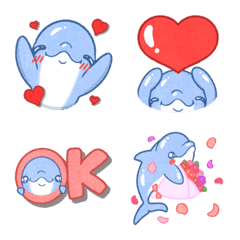 Cute and naughty Dolphin Emoji10