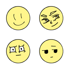 yellow face sticker