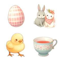 Happy Easter Pretty Emoji