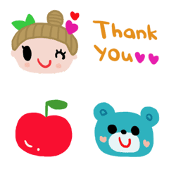 (Various emoji 600adult cute simple)