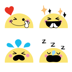 Cute word Smile simple move emoji