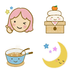 Momoko cute daily emoji