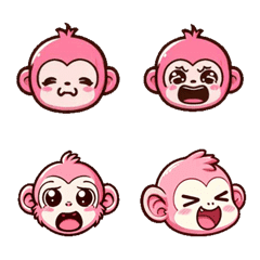 粉色系 - 可愛小猴