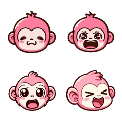 Pink-themed - Cute little monkey