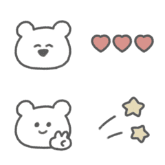 Loose and cute bear emoji !