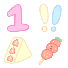 number icon pastel