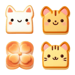 Cat toast Emoji (spring)