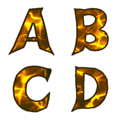Lightning Power Font (animated emoji)