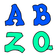A-Z สีน้ำเงินและสีเขียวไลน์แมน