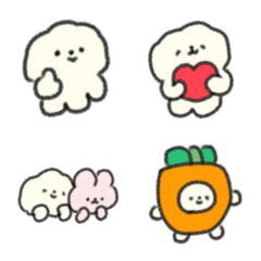 white fluffy creature emoji2