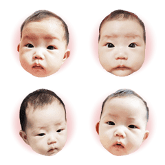 Bo B baby emoticon stickers