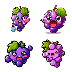 Emoji Collection - Cute Grape