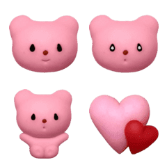 Pink Clay Bear