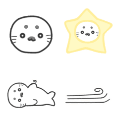 Seal *Shi-chan* Emoji usable every day.